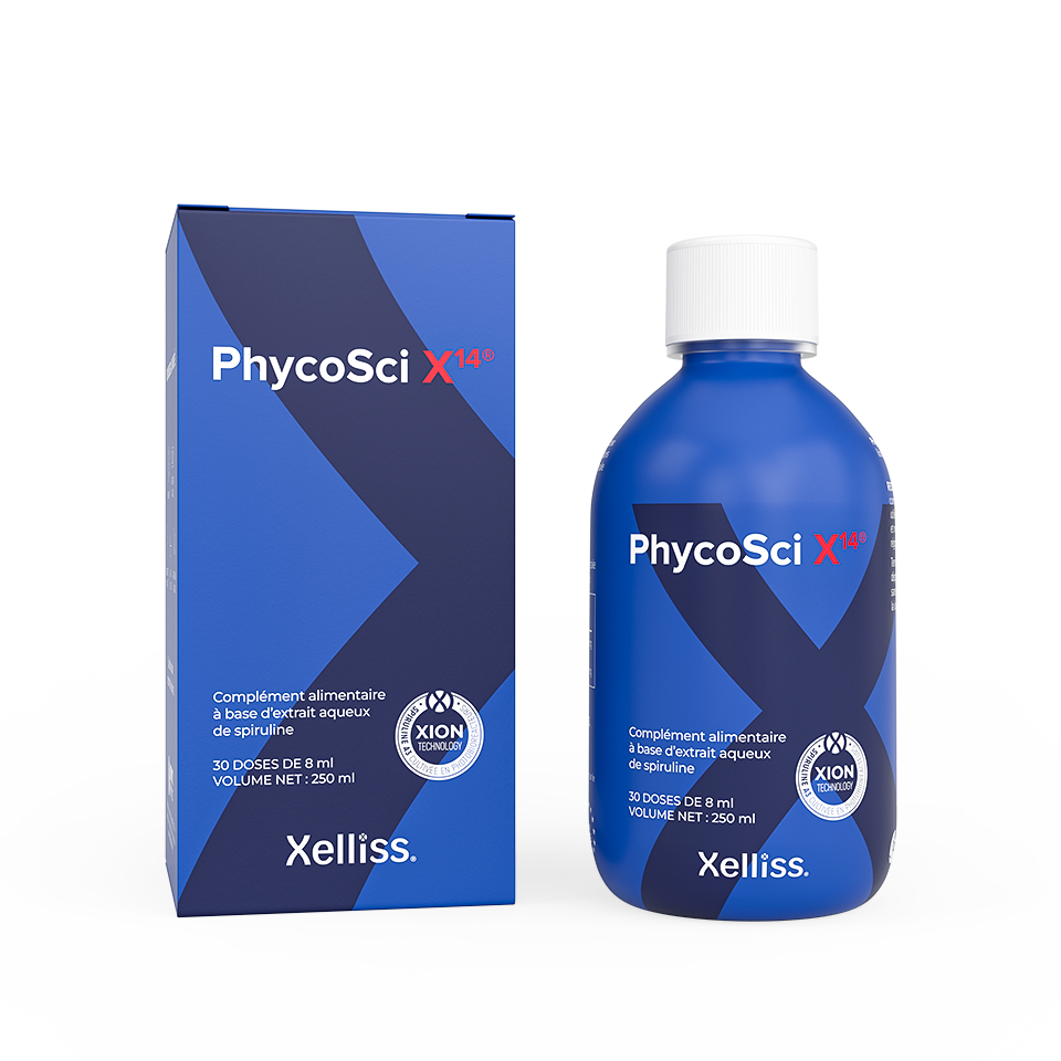 PhycoSci X14 Xelliss - Concentré liquide de spiruline riche en phycocyanine